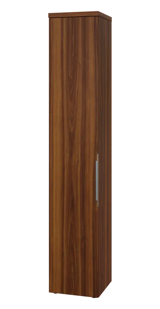 SIN 6 - 4D kancelářská skříň, 1-dveřová, levá, 2170x400x400, ořech královský